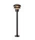 1 Light Outdoor Bollard Lamp Black IP44, E27