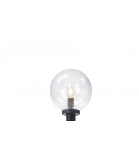 1 Light Outdoor Lamp Post Black IP44, E27