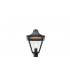 1 Light Outdoor Lamp Post Black IP44, E27