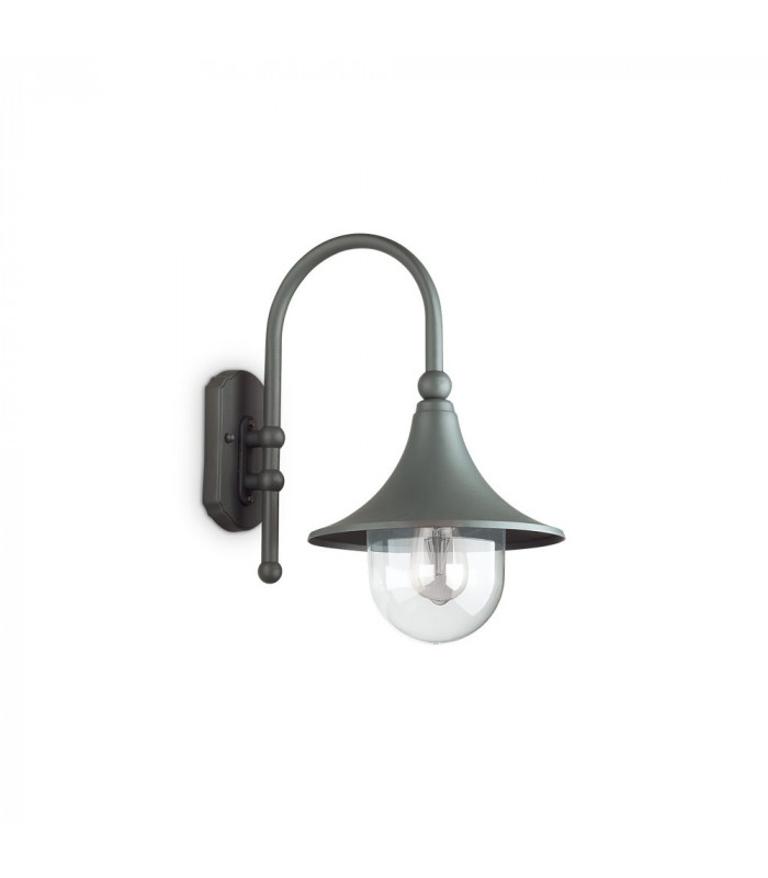 Outdoor Dome Wall Lantern 1 Light Anthracite IP43, E27