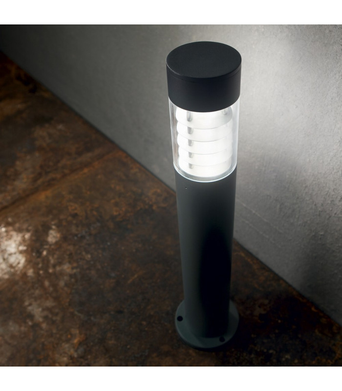 Outdoor Bollard Lamp 1 Light Black IP54