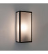 Outdoor LED Wall Lantern Textured Black Frosted IP44, E27