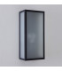 Outdoor LED Wall Lantern Textured Black Frosted IP44, E27