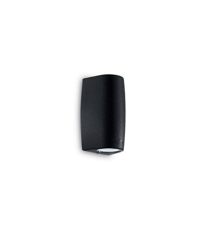 LED 2 Light Outdoor Small Up Down Wall Light Black IP55, GU10