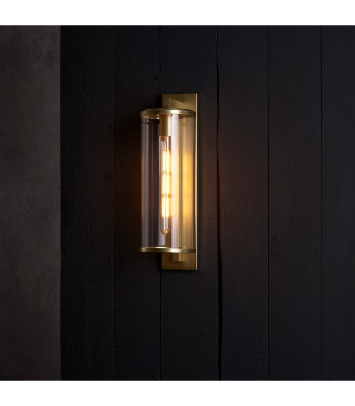 Flush Wall Lantern Textured Black IP23, E27