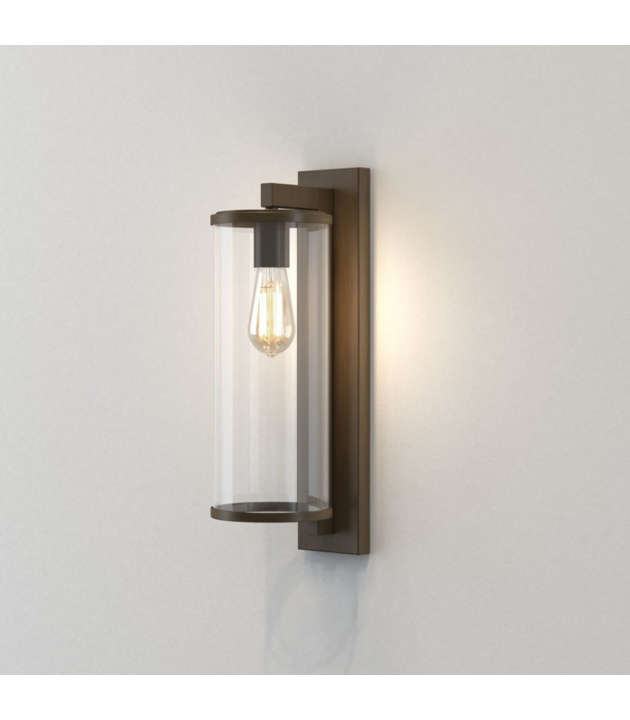 Flush Wall Lantern Bronze IP23, E27