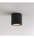Round Surface Mounted Downlight Textured Black IP65, GU10