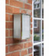 1 Light Outdoor Wall Light Polished Nickel with Frosted Glass IP44, E27