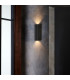 Coastal Outdoor Up Down LED Wall Light Textured Black, GU10
