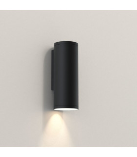 Coastal LED Outdoor Up Down Wall Light Textured Black IP44, GU10