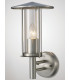 Wall Lamp 1 Light E27 IP44 Exterior Stainless Steel, Clear