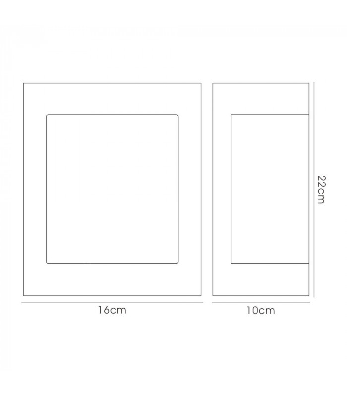 Flush Wall Lamp 1 Light E27 IP44 Exterior Plain Design Stainless Steel, Opal