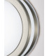 Round LED Flush Ceiling Light, Wall Lamp 2.4W 4000K IP44 Exterior Plain Design Stainless Steel, Opal