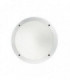 LED 1 Light Diffuser Outdoor Flush Ceiling / Wall Light White  IP66, E27