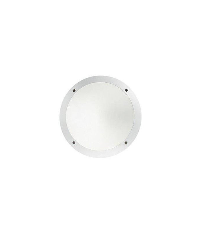 LED 1 Light Diffuser Outdoor Flush Ceiling / Wall Light White  IP66, E27