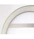 Round LED Flush Ceiling Light, Wall Lamp 2.4W IP44 Exterior Louvre Design Stainless Steel, Opal