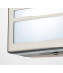 Square LED Flush Ceiling Light, Wall Lamp 2.4W IP44 Exterior Louvre Design Stainless Steel, Opal