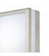 Square LED Flush Ceiling Light, Wall Lamp 2.4W IP44 Exterior Plain Design Stainless Steel, Opal