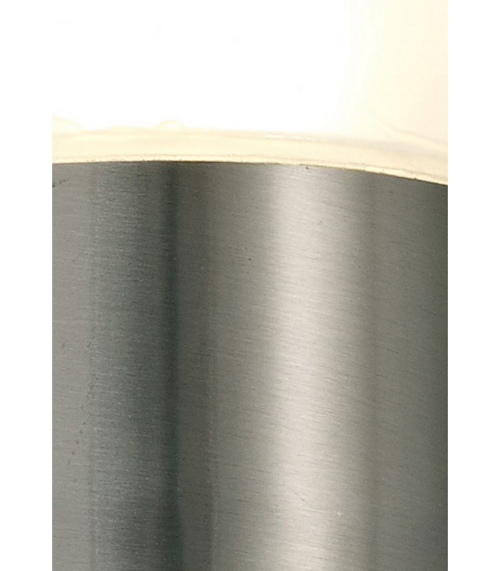 Upward Lighting Cylinder Wall Lamp, 10W LED IP44, 4000K, Stainless Steel , Frosted Polycarbonate Diffuser