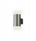 Up & Downward Lighting Cylinder Wall Lamp, 2x4W LED IP44, 4000K, Stainless Steel , Frosted Polycarbonate Diffuser