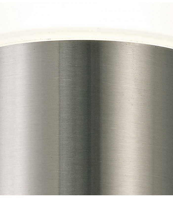 Up & Downward Lighting Cylinder Wall Lamp, 2x4W LED IP44, 4000K, Stainless Steel , Frosted Polycarbonate Diffuser