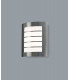 Flush Wall Lamp 216mm x 178mm with Rectangular Slot Cover, 14W LED IP44, 4000K, Stainless Steel , Frosted Polycarbonate Diffuser