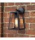 1 Light Outdoor Wall Light Black, E27