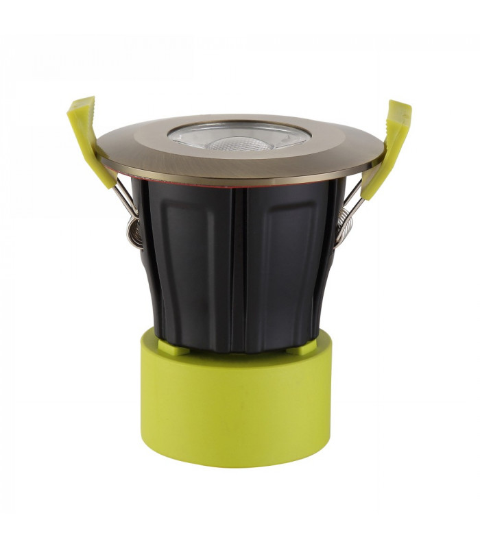Dimmable LED Recessed Downlight, Antique Brass, 38 deg. Beam Angle, 760lm, 2700K, IP65, DRIVER INCLUDED