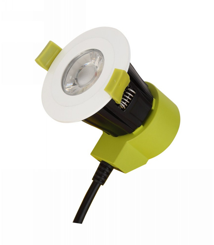 Dimmable LED Recessed Downlight, White, 38 deg. Beam Angle, 760lm, 2700K, IP65, DRIVER INCLUDED