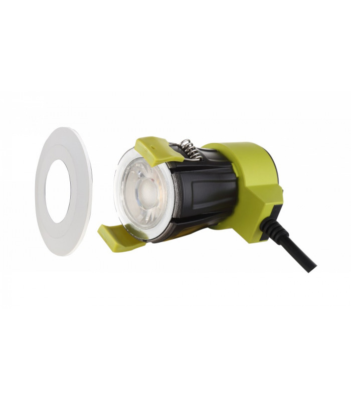 Dimmable LED Recessed Downlight, White, 38 deg. Beam Angle, 760lm, 2700K, IP65, DRIVER INCLUDED