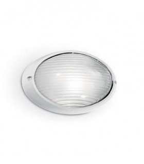 1 Light Outdoor Large Wall Light White IP54, E27