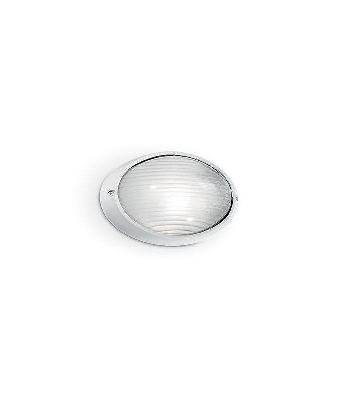 1 Light Outdoor Large Wall Light White IP54, E27
