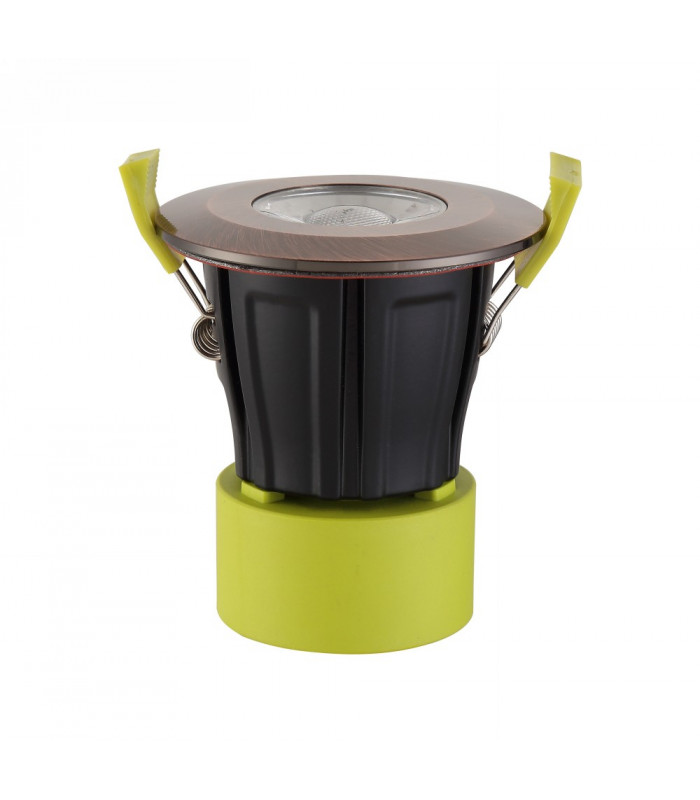 Dimmable LED Recessed Downlight, Antique Copper, 38 deg. Beam Angle, 760lm, 2700K, IP65, DRIVER INCLUDED