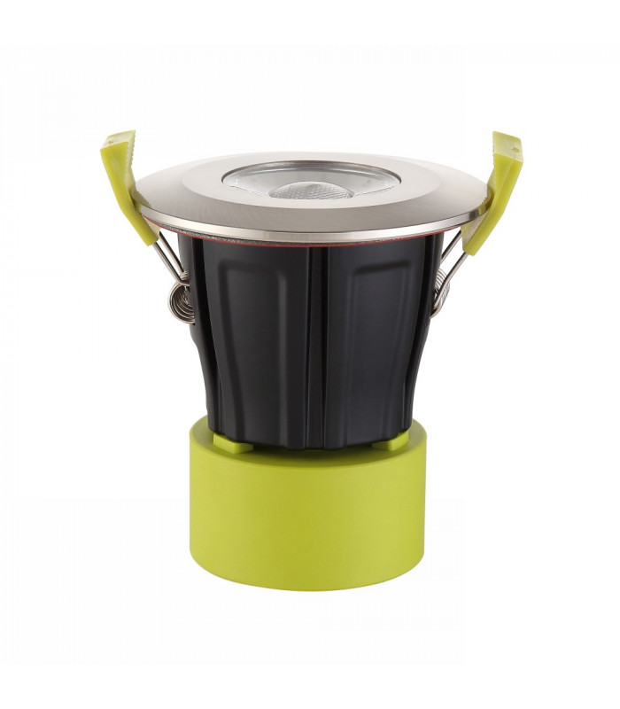 Dimmable LED Recessed Downlight, Satin Nickel, 38 deg. Beam Angle, 800lm, 4000K, IP65, DRIVER INCLUDED