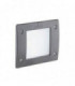 LED 1 Light Square Outdoor Recessed Light Grey IP66