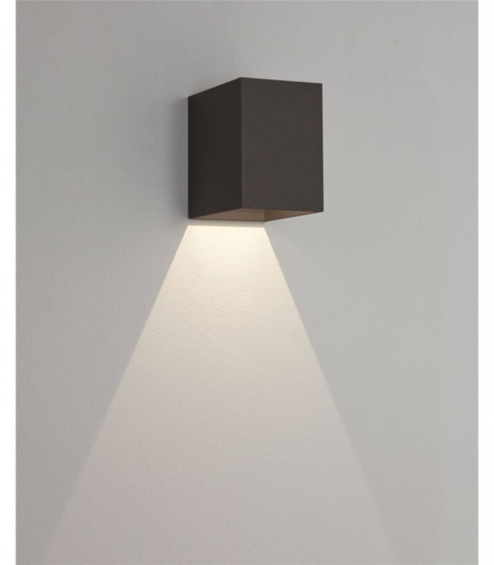 LED 1 Light Outdoor Wall Light Black IP65
