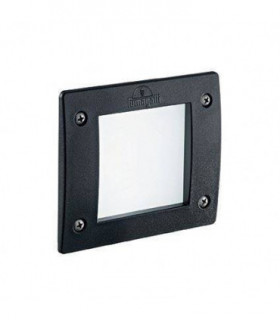 LED 1 Light Square Outdoor Recessed Light Black IP66