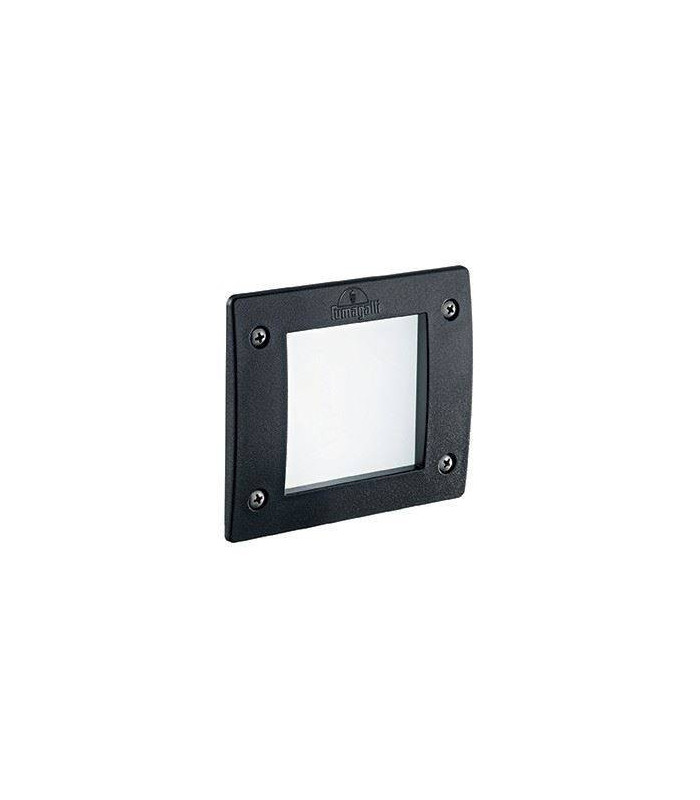 LED 1 Light Square Outdoor Recessed Light Black IP66