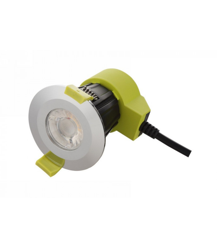 Dimmable LED Recessed Downlight, Polished Chrome, 38 deg. Beam Angle, 840lm, 5000K, IP65, DRIVER INCLUDED