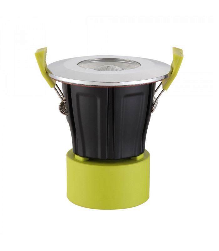 Dimmable LED Recessed Downlight, Polished Chrome, 38 deg. Beam Angle, 840lm, 5000K, IP65, DRIVER INCLUDED