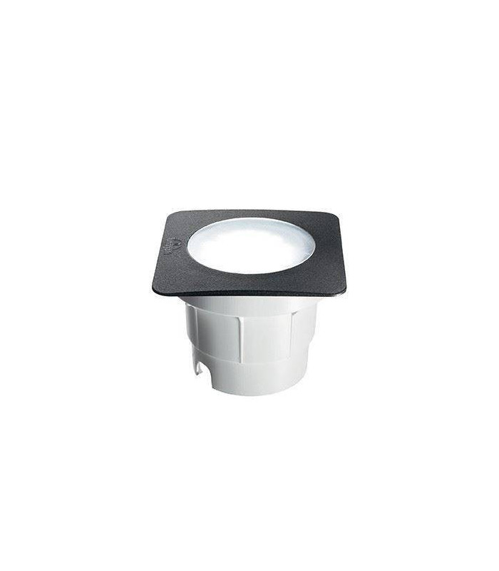 LED 1 Light Large Square Outdoor Recessed Light Black IP67