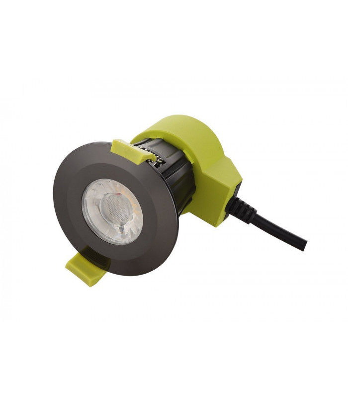 Dimmable LED Recessed Downlight, Black Chrome, 38 deg. Beam Angle, 840lm, 5000K, IP65, DRIVER INCLUDED