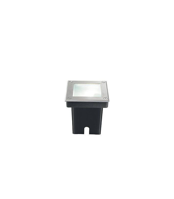 1 Light Square Recessed Spotlight Steel IP65, G9