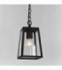 1 Light Outdoor Ceiling Pendant Light Black, E27