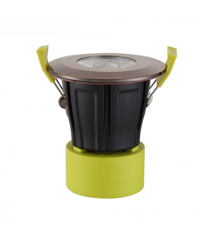 Dimmable LED Recessed Downlight, Antique Copper, 38 deg. Beam Angle, 840lm, 5000K, IP65, DRIVER INCLUDED
