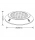 15W, 12V White Trim LED External Light, 120 deg. Beam Angle, 3000K, IP68, DRIVER NOT 120 deg. Beam Angle, INC.