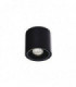 1 Light Outdoor Surface Mounted Ceiling Downlights Black IP44, GU10