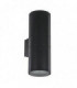 2 Light Outdoor Large Up Down Wall Light Black White IP54, E27