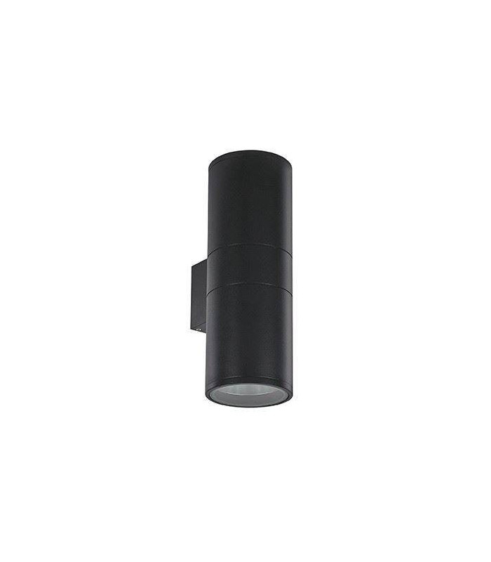 2 Light Outdoor Large Up Down Wall Light Black White IP54, E27