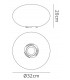 Oval Table Lamp Induction LED RGB Outdoor IP65, 120lm, Opal White